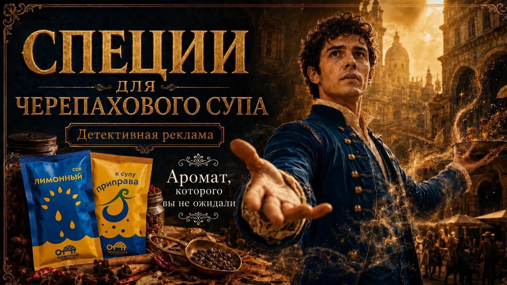 Обложка проекта «Реклама черепахового супа по мотивам фильма «Парфюмер»»
