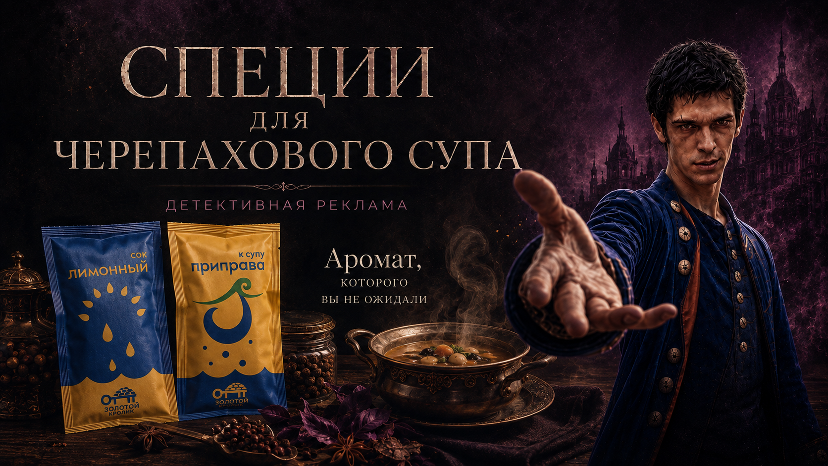 Обложка ролика «Реклама черепахового супа по мотивам фильма «Парфюмер»»